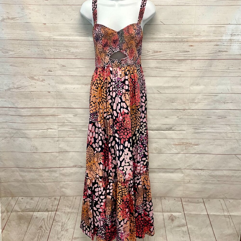 Geisha Designs Smocked Beaded Maxi Dress - Picture 3 of 14